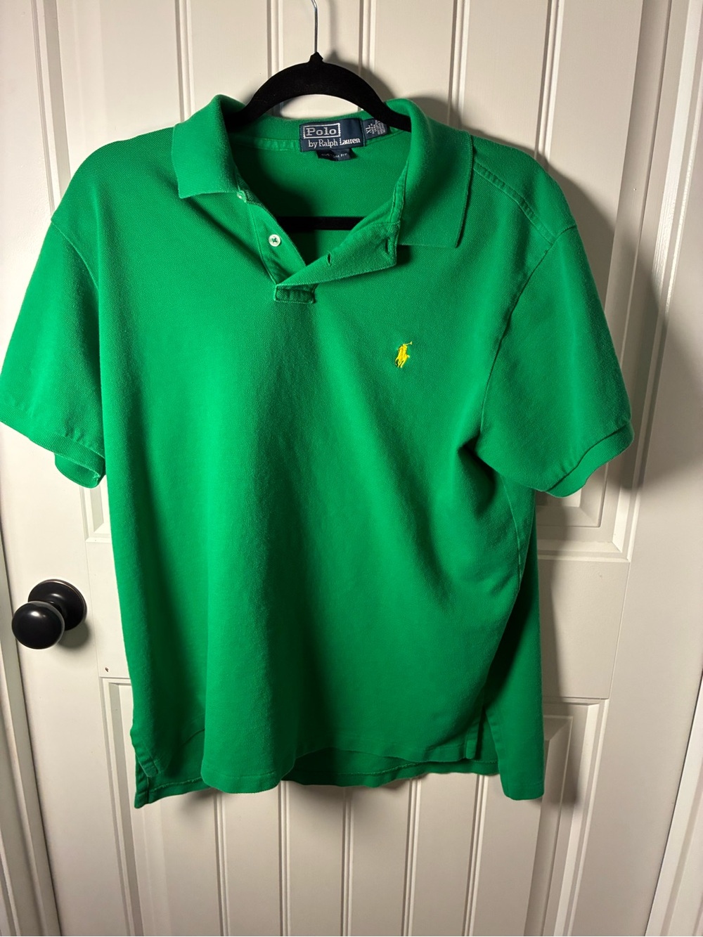 Ralph Lauren Bright Green Polo with Yellow Pony Logo